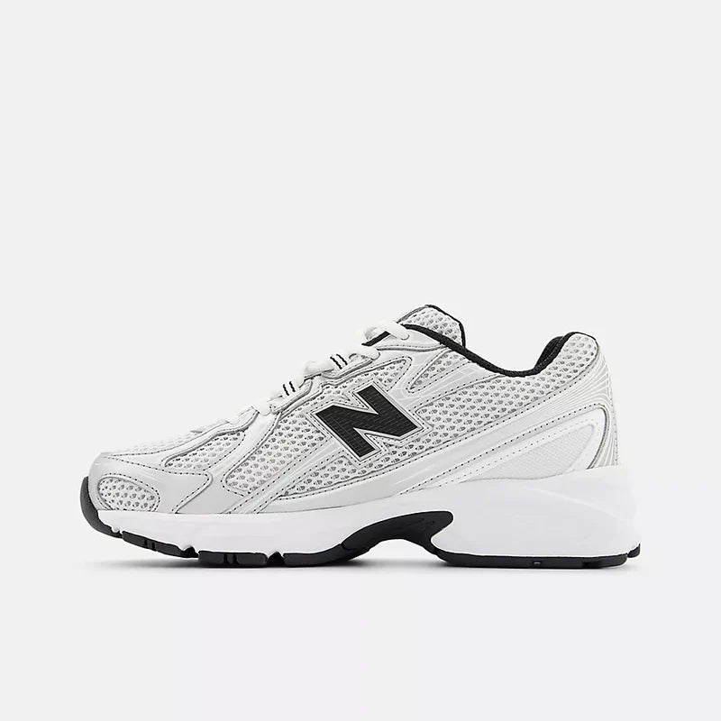Big Kids' New Balance 740 "White Silver Black"