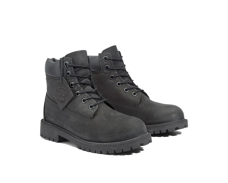 Big Kids' Timberland® Premium 6 Inch Lace Waterproof Boot "Black"