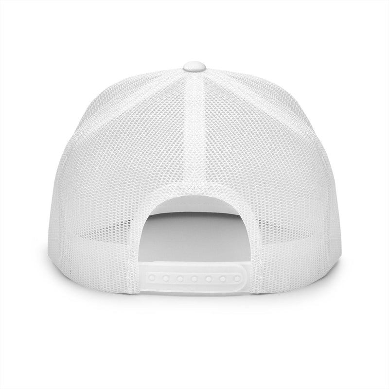 BILLY 5 Panel Flat Bill Trucker Cap (Black Goat - Embroidery) — AVAILABLE IN 10 COLORS