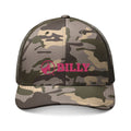BILLY Camouflage Trucker Hat (Pink Horizontal Logo - Embroidery)