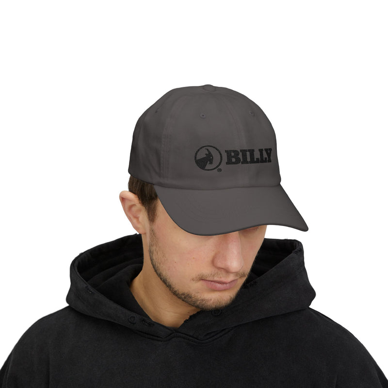 BILLY Classic Cap (Black Horizontal Logo - Embroidery) — AVAILABLE IN 7 COLORS