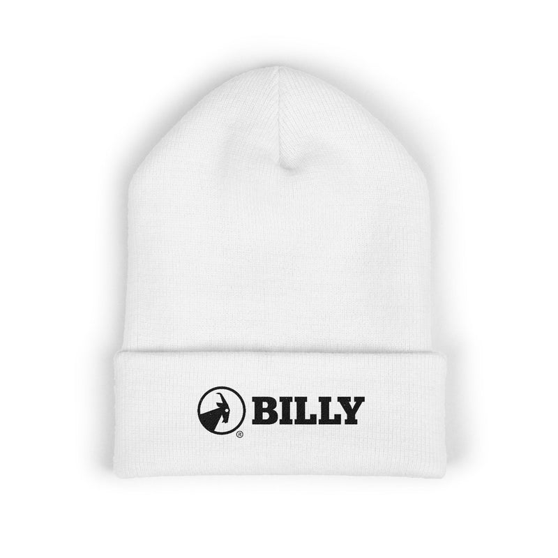 BILLY Classic Cuffed Beanie (Black Horizontal Logo - Embroidery) — AVAILABLE IN 7 COLORS