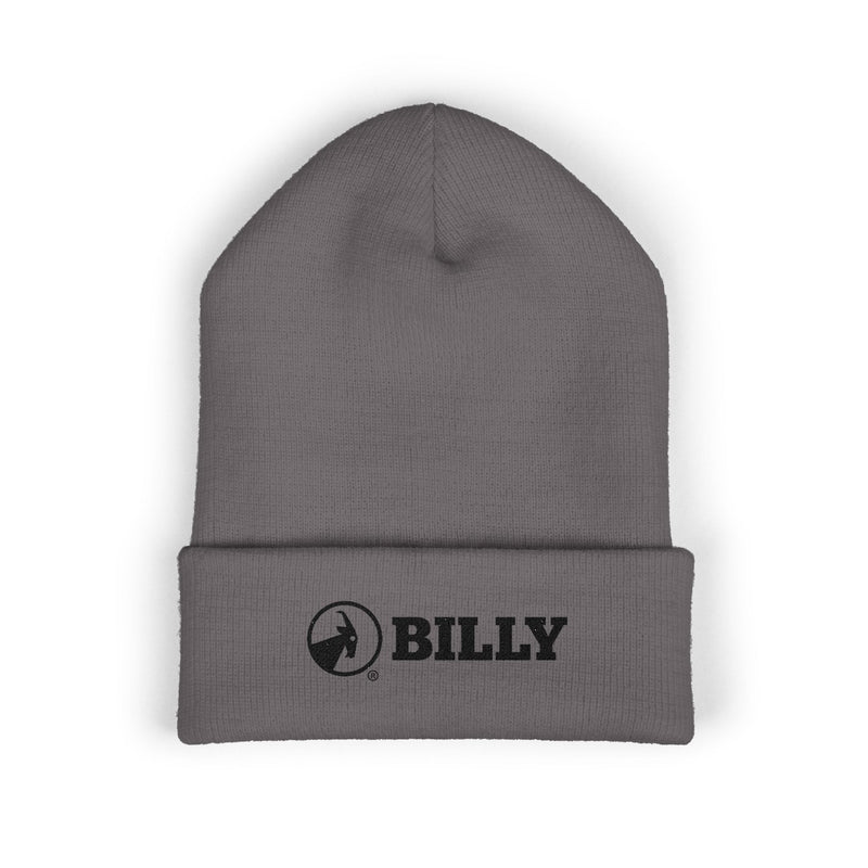 BILLY Classic Cuffed Beanie (Black Horizontal Logo - Embroidery) — AVAILABLE IN 7 COLORS