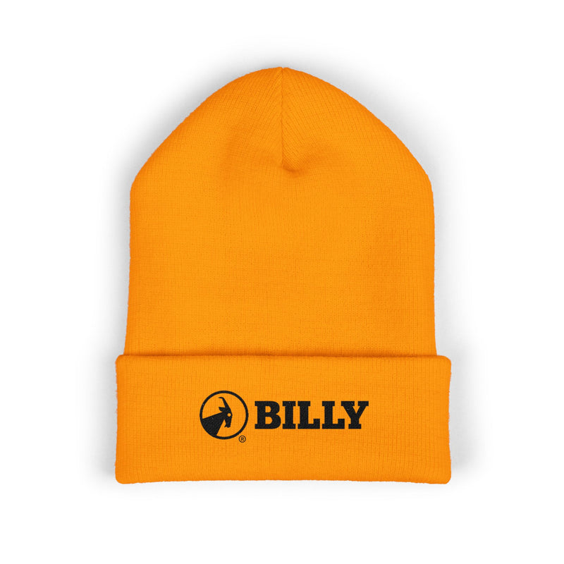 BILLY Classic Cuffed Beanie (Black Horizontal Logo - Embroidery) — AVAILABLE IN 7 COLORS