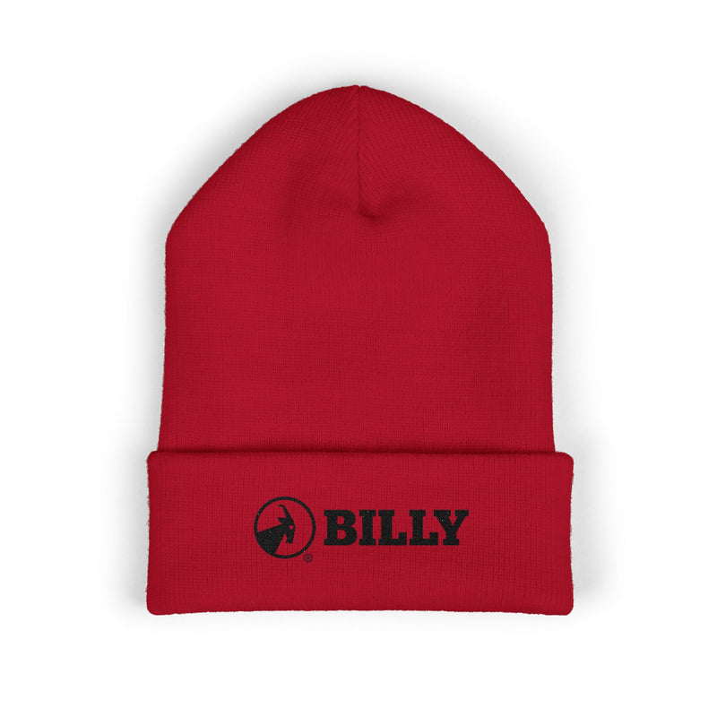 BILLY Classic Cuffed Beanie (Black Horizontal Logo - Embroidery) — AVAILABLE IN 7 COLORS