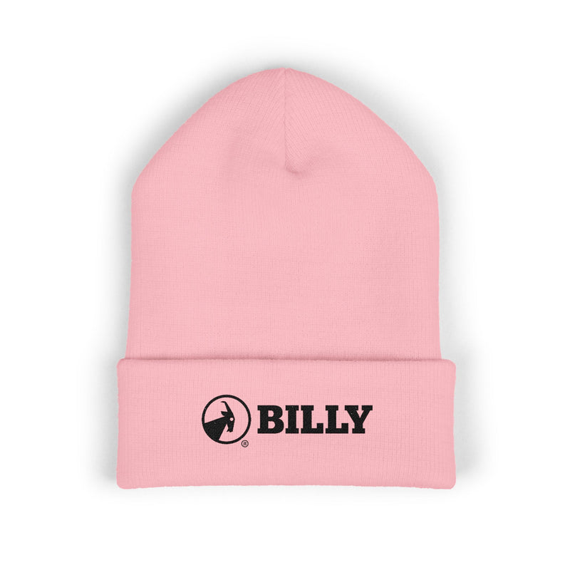 BILLY Classic Cuffed Beanie (Black Horizontal Logo - Embroidery) — AVAILABLE IN 7 COLORS