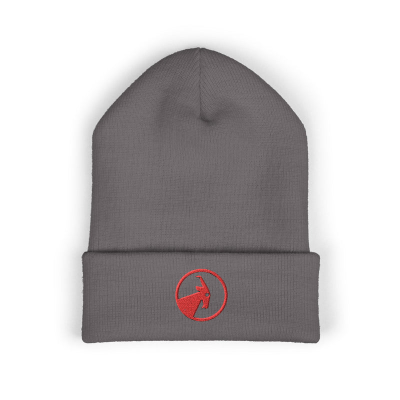 BILLY Classic Cuffed Beanie (Red Goat - Embroidery) — AVAILABLE IN 9 COLORS
