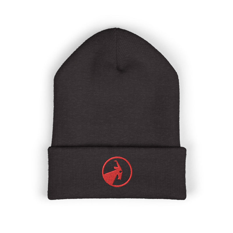 BILLY Classic Cuffed Beanie (Red Goat - Embroidery) — AVAILABLE IN 9 COLORS