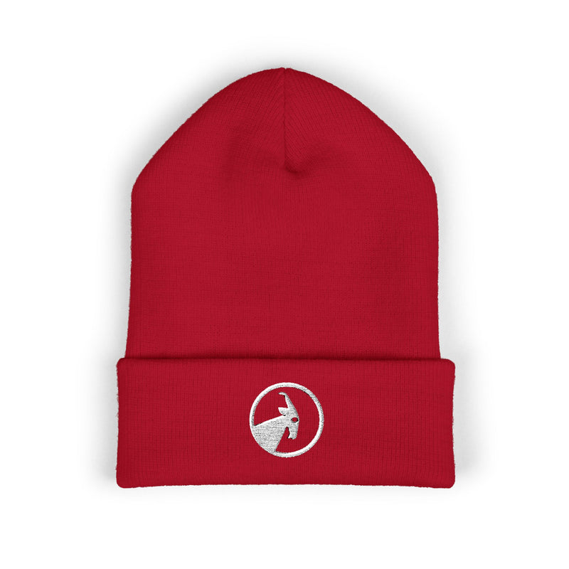 BILLY Classic Cuffed Beanie (White Goat - Embroidery) — AVAILABLE IN 12 COLORS