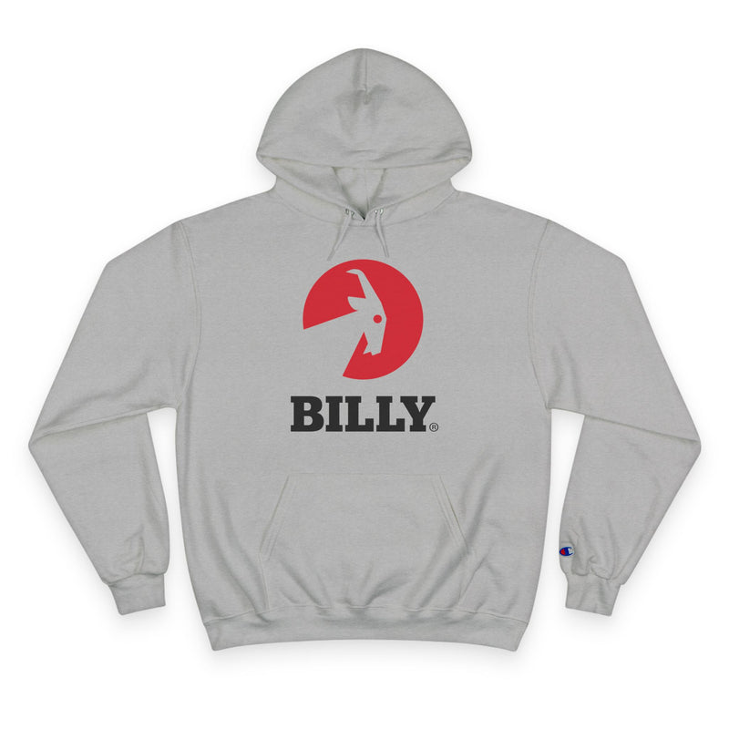 BILLY Core Adult Unisex Hoodie (Red/Black Vertical Logo)