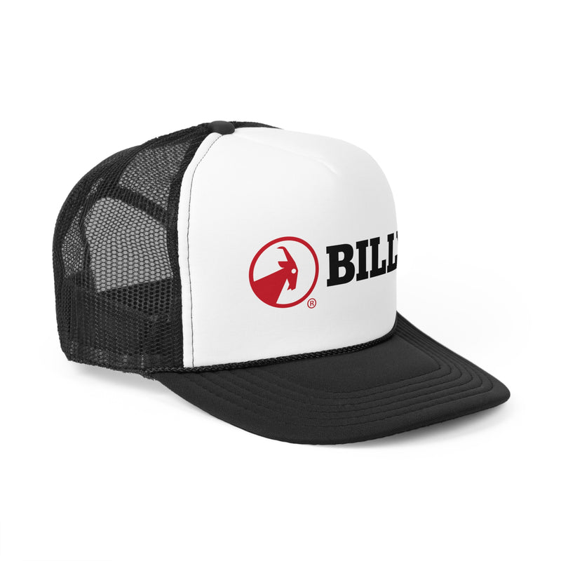 BILLY Foam Trucker Cap (Red/Black Horizontal Logo - Print)