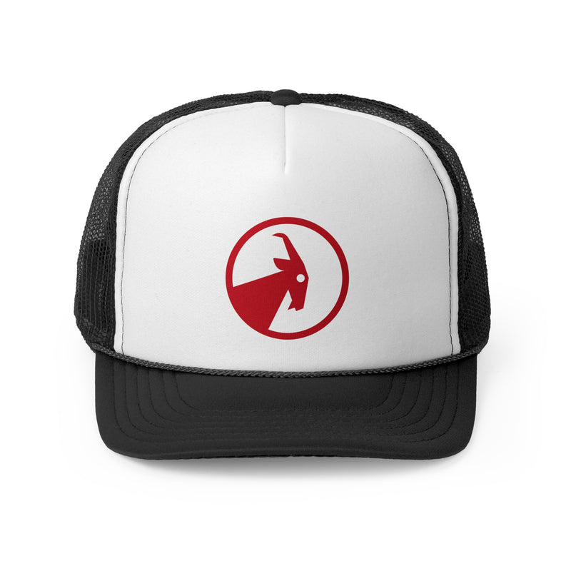 BILLY Foam Trucker Cap (Red Goat - Print) — AVAILABLE IN 3 COLORS