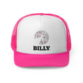 BILLY Foam Trucker Cap (Sasha Splatter - Black Print) — AVAILABLE IN 2 COLORS