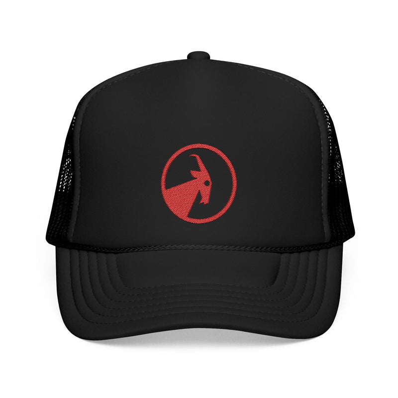 BILLY Foam Trucker Hat (Red Goat - Embroidery) — AVAILABLE IN 5 COLORS