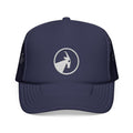 BILLY Foam Trucker Hat (White Goat - Embroidery) — AVAILABLE IN 4 COLORS