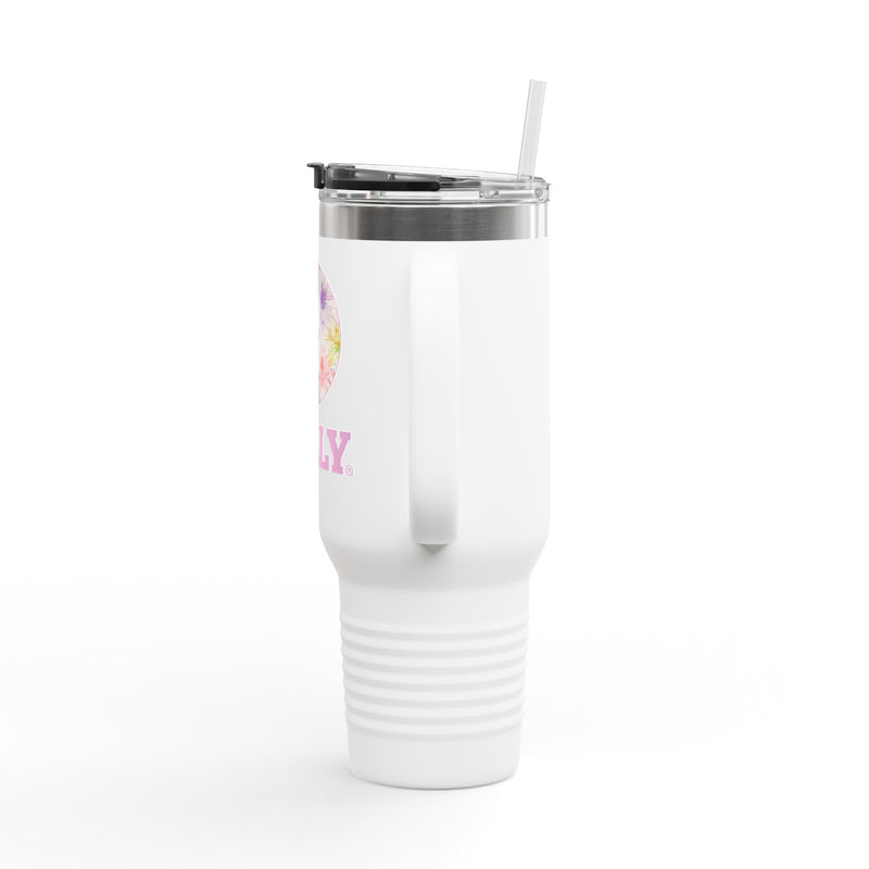 BILLY Insulated Travel Mug, 40oz (Floral Logo)