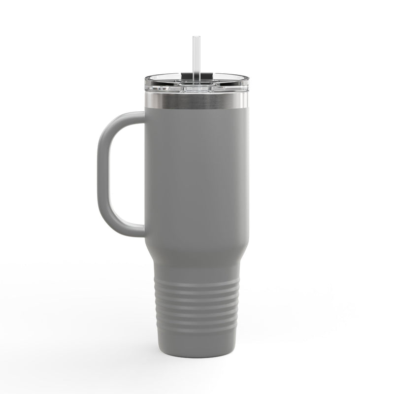 BILLY Insulated Travel Mug, 40oz (Red/Black Vertical Logo)