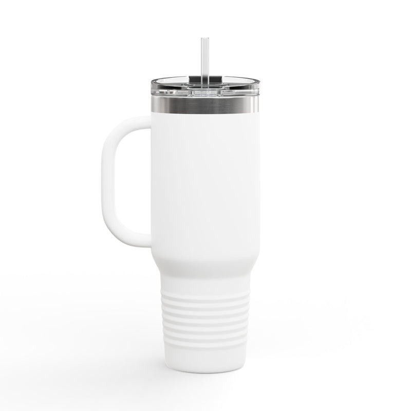 BILLY Insulated Travel Mug, 40oz (Red/Black Vertical Logo)