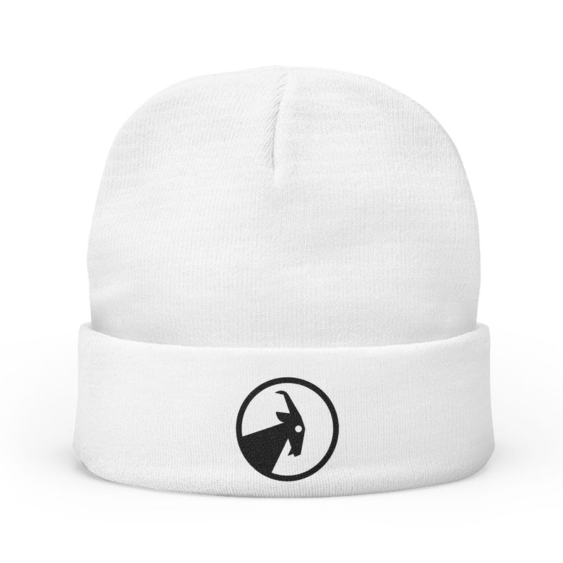 BILLY Knit Beanie (Black Goat - Embroidery) — AVAILABLE IN 6 COLORS