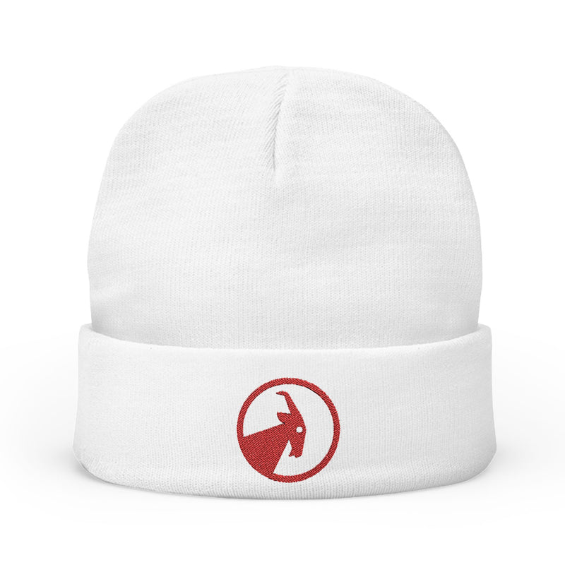 BILLY Knit Beanie (Red Goat - Embroidery) — AVAILABLE IN 6 COLORS