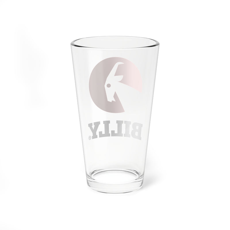 BILLY Mixing Glass, 16oz (Red/Black Vertical Logo)
