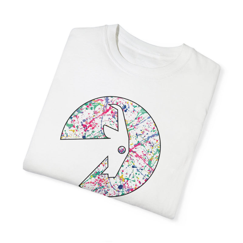 BILLY Sasha Splatter Unisex Garment-Dyed T-Shirt (Sasha Splatter - Black Print)