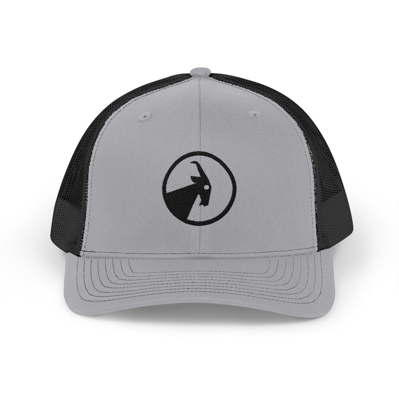 BILLY Snapback Trucker Cap (Black Goat - Embroidery) — AVAILABLE IN 8 COLORS