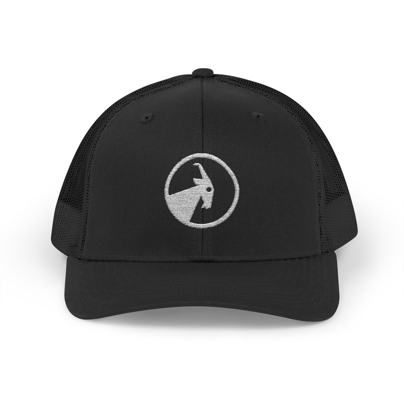 BILLY Snapback Trucker Cap (White Goat - Embroidery) — AVAILABLE IN 8 COLORS