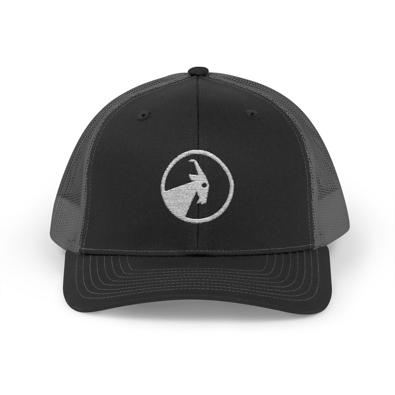 BILLY Snapback Trucker Cap (White Goat - Embroidery) — AVAILABLE IN 8 COLORS
