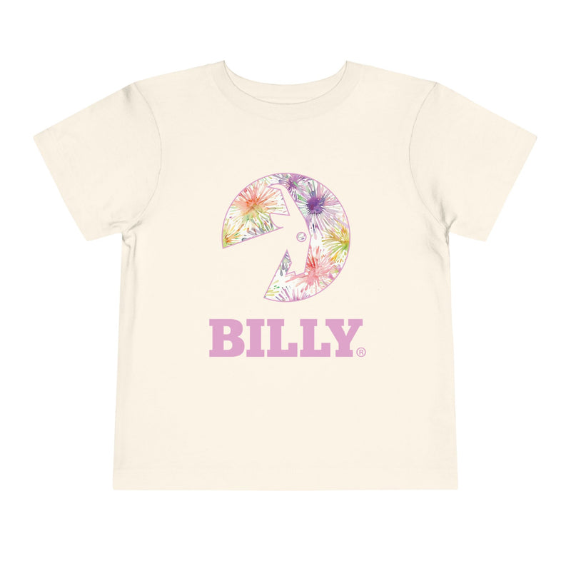 BILLY Toddler Short Sleeve Tee (Floral Logo) - AVAILABLE IN 3 COLORS