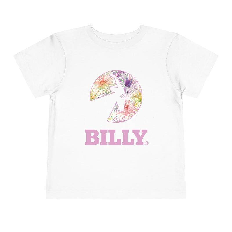 BILLY Toddler Short Sleeve Tee (Floral Logo) - AVAILABLE IN 3 COLORS