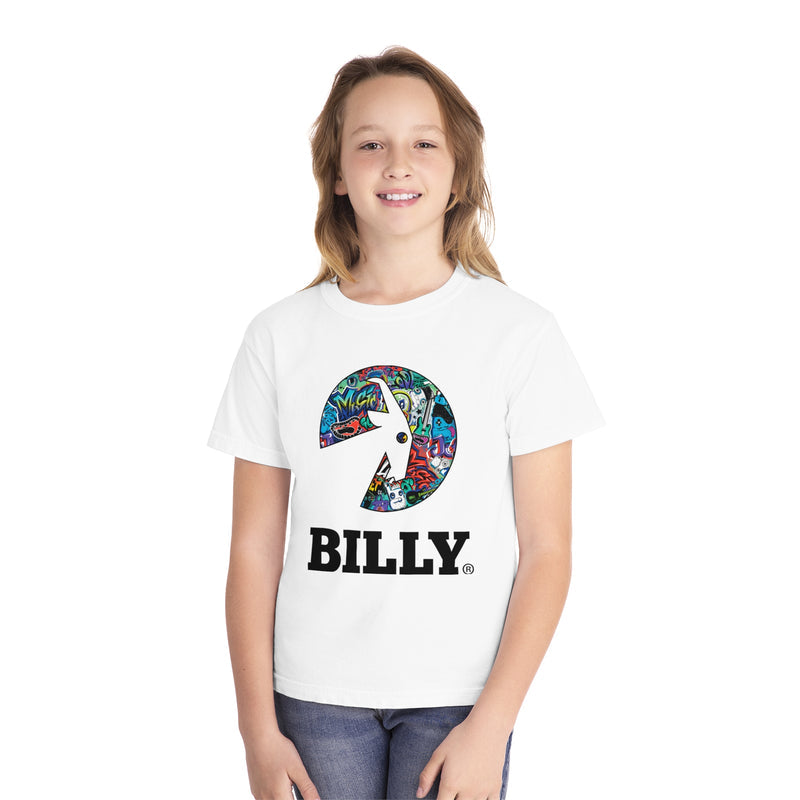 BILLY Youth Midweight Tee (Night Sk8ter Logo)