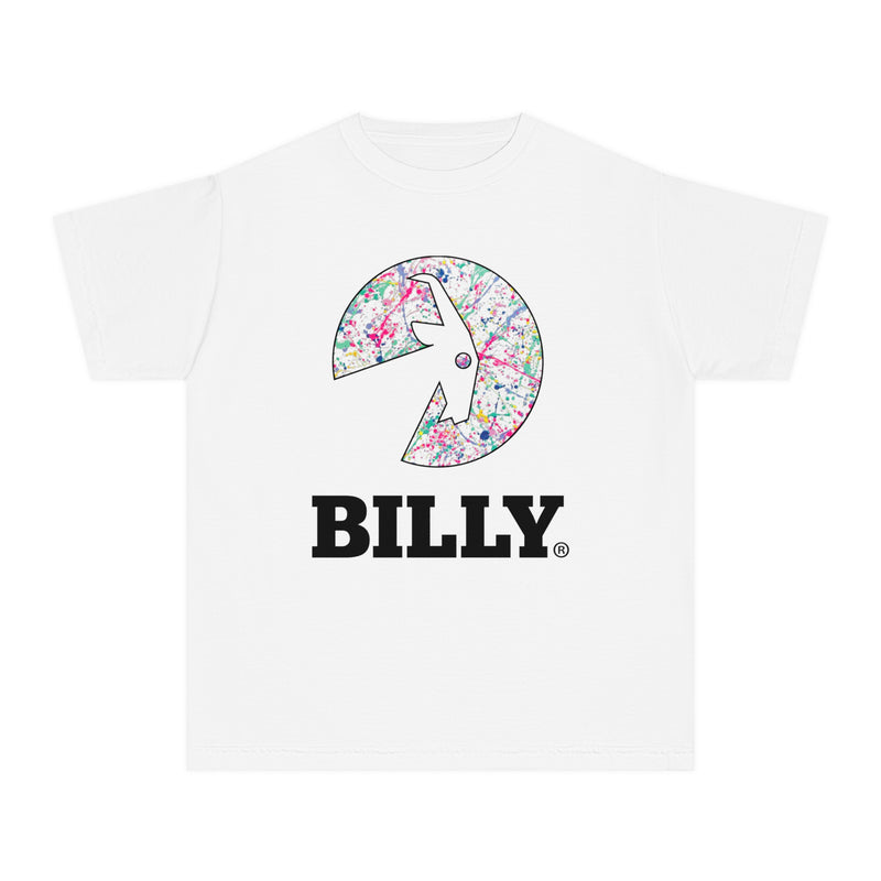 BILLY Youth Midweight Tee (Sasha Splatter - Black Print)