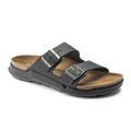 Birkenstock Arizona Crosstown Slide Sandal (Men) - Black Oiled Leather Sandal - Slide - The Heel Shoe Fitters