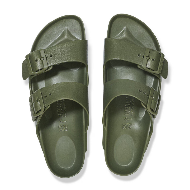 Birkenstock Arizona EVA Slide Sandal (Men) - Khaki/Green Buckle Sandal - Slide - The Heel Shoe Fitters