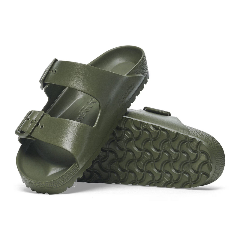 Birkenstock Arizona EVA Slide Sandal (Men) - Khaki/Green Buckle Sandal - Slide - The Heel Shoe Fitters