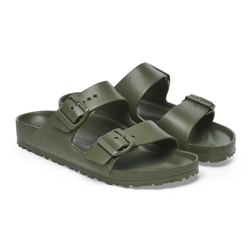Birkenstock Arizona EVA Slide Sandal (Men) - Khaki/Green Buckle Sandal - Slide - The Heel Shoe Fitters