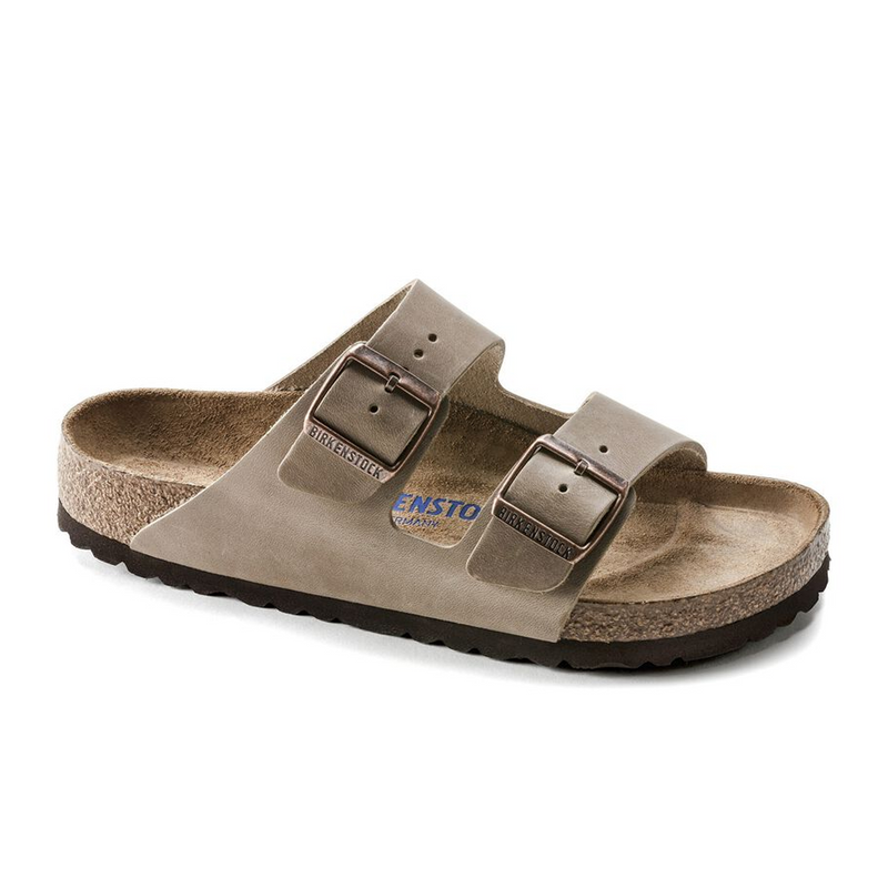Birkenstock Arizona Soft Footbed Slide Sandal (Unisex) - Tobacco Oiled Leather Sandal - Slide - The Heel Shoe Fitters