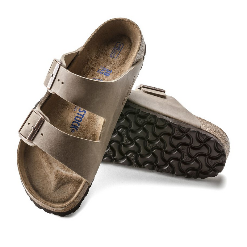 Birkenstock Arizona Soft Footbed Slide Sandal (Unisex) - Tobacco Oiled Leather Sandal - Slide - The Heel Shoe Fitters