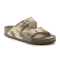 Birkenstock Arizona Soft Footbed Slide Sandal (Women) - Desert Soil Camo Gray Taupe Birko-Flor Sandal - Slide - The Heel Shoe Fitters