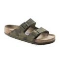 Birkenstock Arizona Soft Footbed Slide Sandal (Women) - Desert Soil Camo Green Birko-Flor Sandal - Slide - The Heel Shoe Fitters