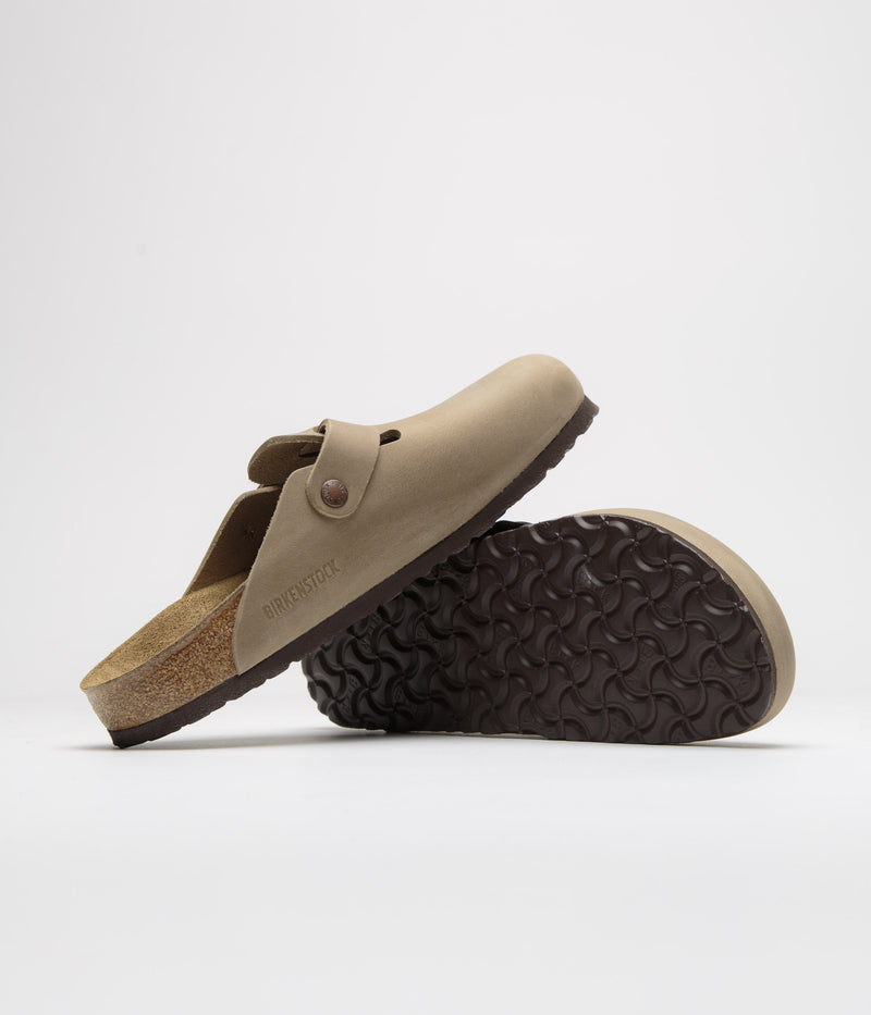 Birkenstock Boston Narrow Sandals in Tobacco Brown