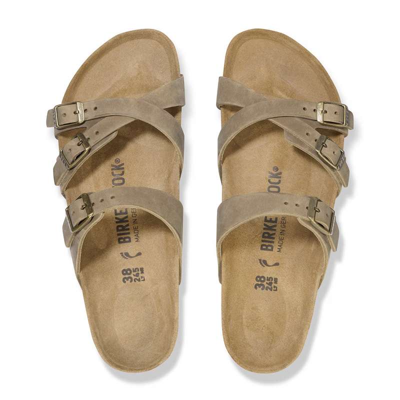 Birkenstock Franca Slide Sandal (Women) - Tobacco Oiled Leather Sandal - Slide - The Heel Shoe Fitters