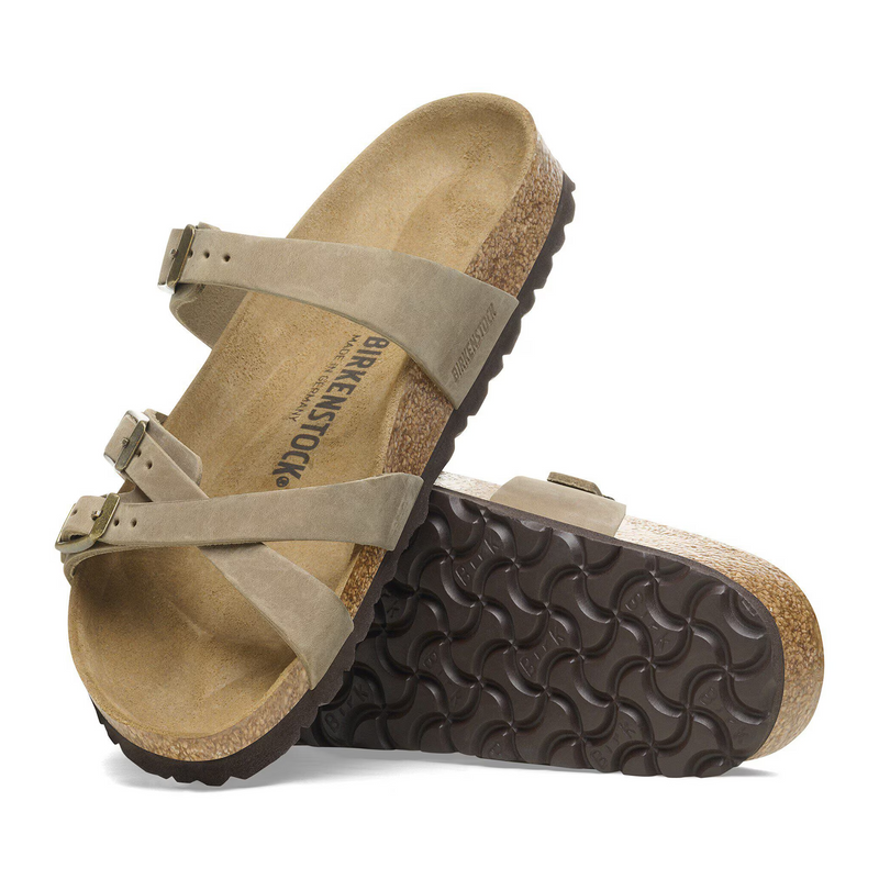 Birkenstock Franca Slide Sandal (Women) - Tobacco Oiled Leather Sandal - Slide - The Heel Shoe Fitters