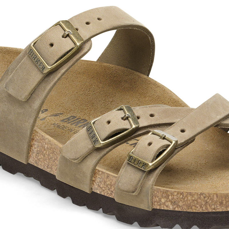 Birkenstock Franca Slide Sandal (Women) - Tobacco Oiled Leather Sandal - Slide - The Heel Shoe Fitters