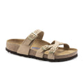 Birkenstock Franca Soft Footbed Slide Sandal (Women) - Sandcastle Nubuck Sandal - Slide - The Heel Shoe Fitters