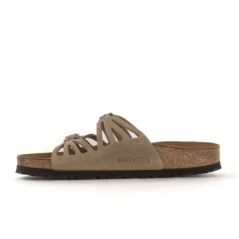 Birkenstock Granada Soft Footbed Slide Sandal (Women) - Tobacco Oiled Leather Sandal - Slide - The Heel Shoe Fitters