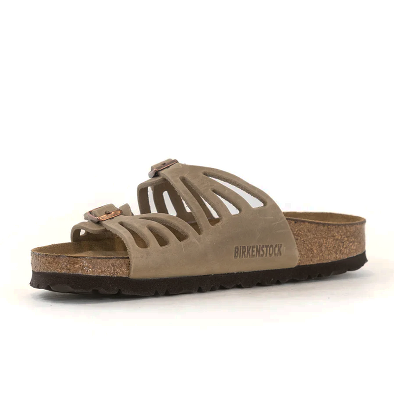 Birkenstock Granada Soft Footbed Slide Sandal (Women) - Tobacco Oiled Leather Sandal - Slide - The Heel Shoe Fitters