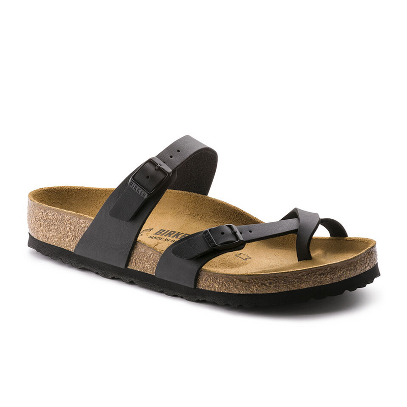 Birkenstock Mayari Sandal (Women) - Black Birko-Flor Sandal - Thong - The Heel Shoe Fitters