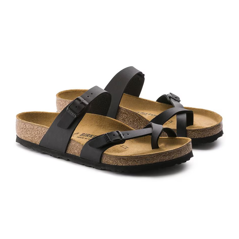 Birkenstock Mayari Sandal (Women) - Black Birko-Flor Sandal - Thong - The Heel Shoe Fitters